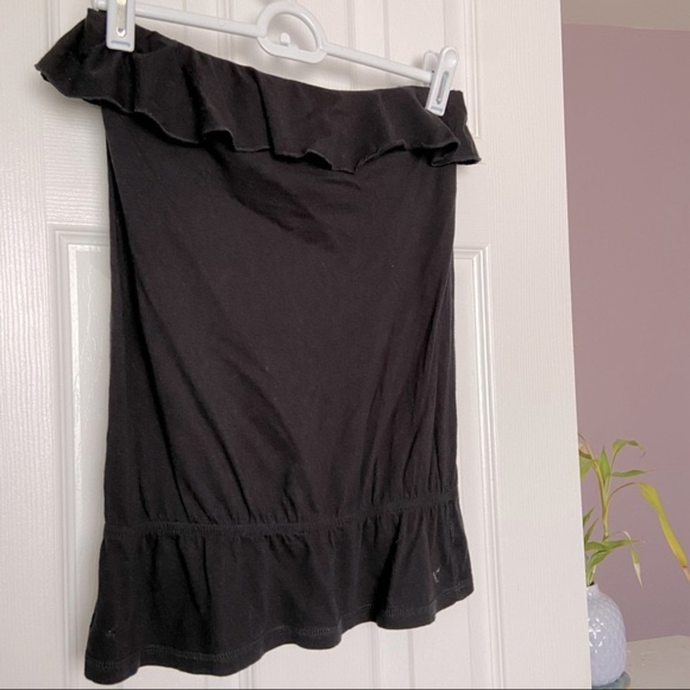 American Eagle AEO vintage black blouson tube top